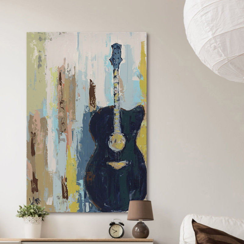 « rouge-gorge de café ii », reproduction d’art sur toile tendue, H 36 po x l 24 po x P 1,5 po