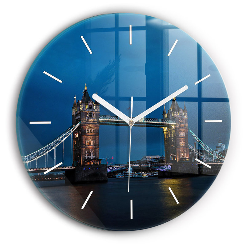 Glass Wall Clock