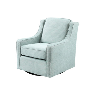Swivel Chair 360-degree Rotation, 300 Lbs Weight Capacity, Removable Seat Cushion With Sinuous Springs For Better Support, Dusty Chenille Upholstery,