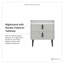 Table de chevet moderne à 2 tiroirs | Table d'appoint en faux marbre et similicuir | Idée de cadeau