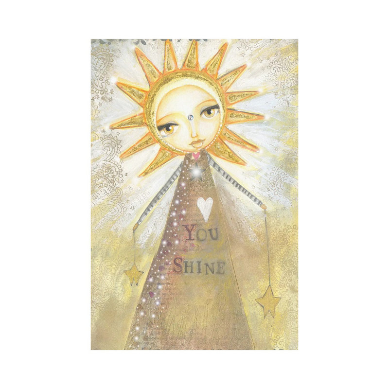 You Shine by Tamara Laporte - Painting on Canvas, 66.04cm H x 45.72cm W x 3.81cm D, Wrapped Canvas
