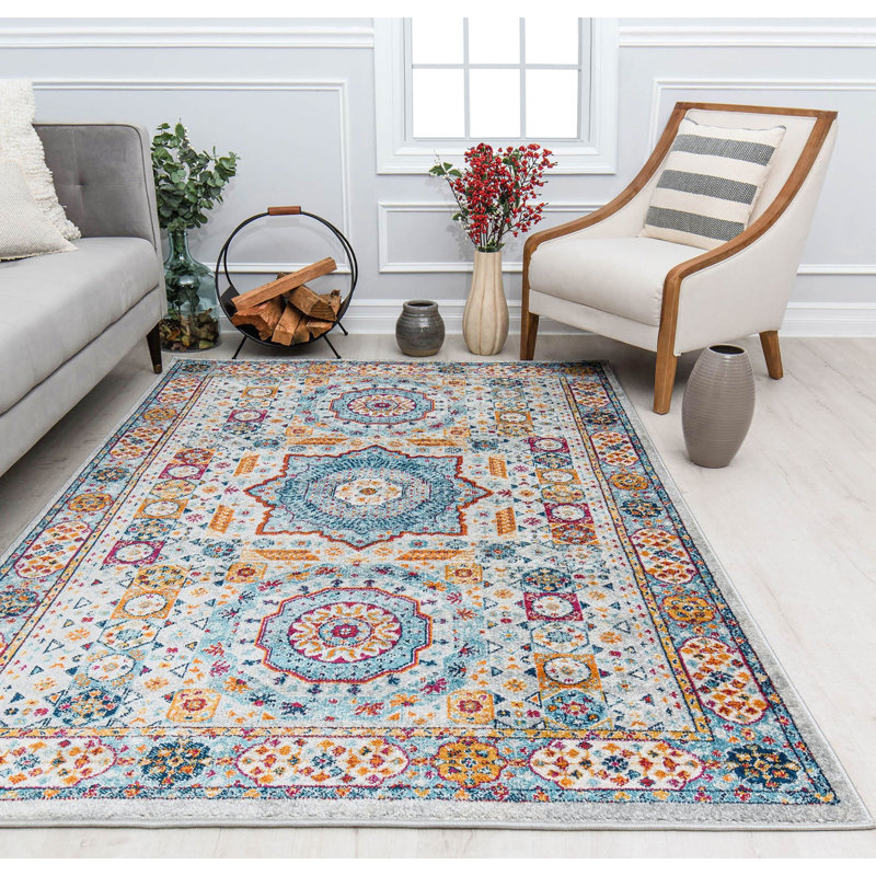 Hailey Vintage Constellation Area Rug, Runner 2'6" x 8'