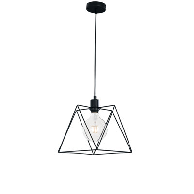 Fitz 1 - Light Black Lantern Pendant