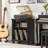 Record Player Stand With Vinyl Record Storage, 24" Wide Mid-Century Record Player Table Up To 200 Albums,Large Wood Turntable Stand Cabinet Dispaly Shelf For Living Room,Bedroom-102226645