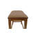 Elegant Brown 25 Inch Saddle-Style Backless Counter Stool with Nailhead Trim