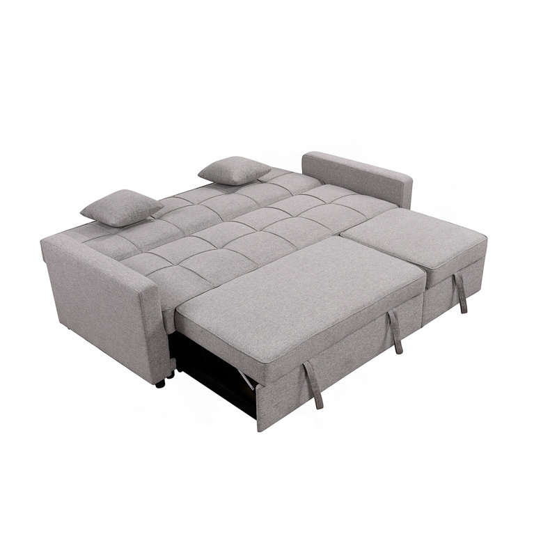 Canapé-lit surdimensionné de 83 pouces avec canapé-lit, dossier réglable et canapé-lit convertible pour maison et appartement