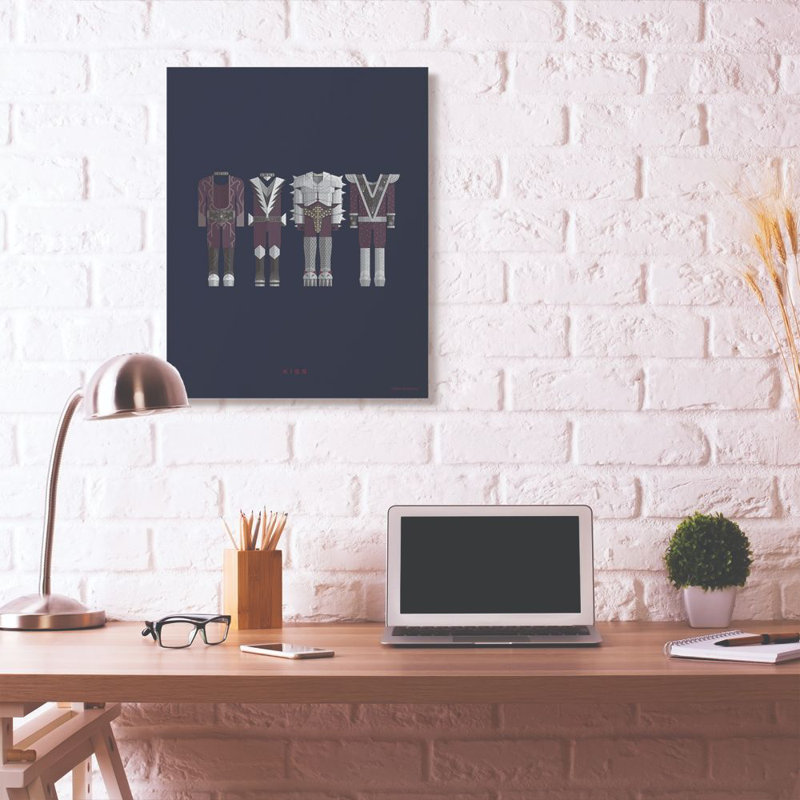 « baiser, personnages célèbres personnages style design », impression sur toile, H 40 po x l 30 po, Toile tendue