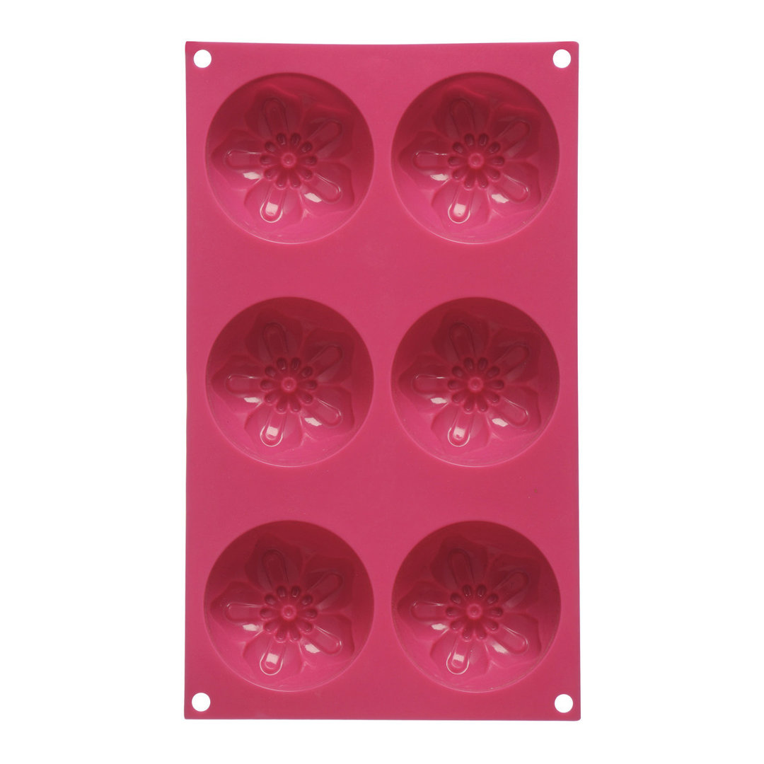 Symple Stuff Widener 6 Cup Non-Stick Silicone Mould with Lid