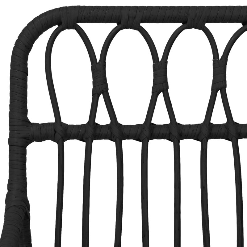 Fauteuil de salle à manger Hum Patio, Noir
