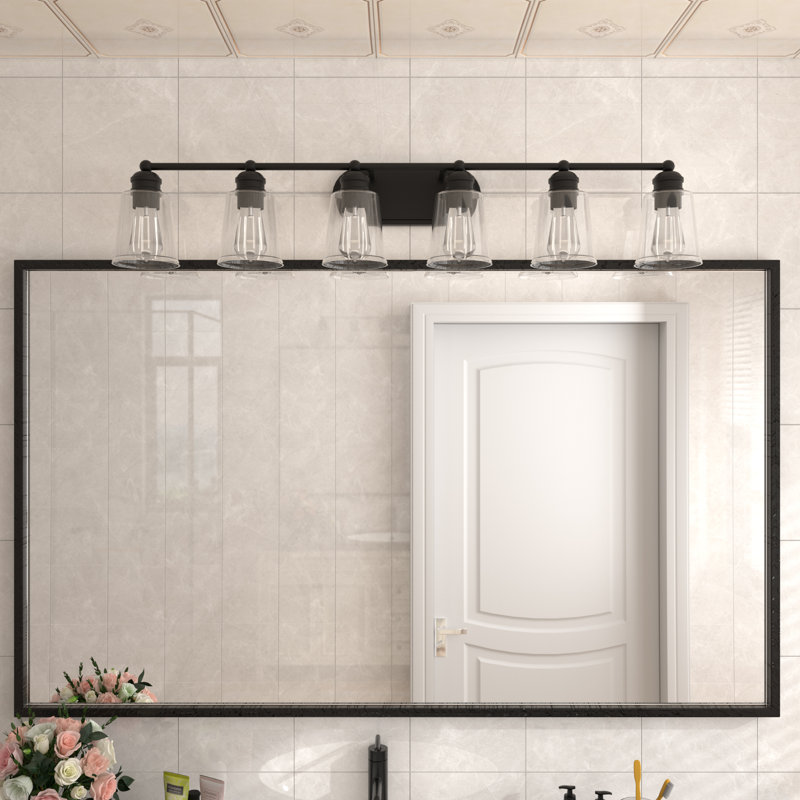 Knuth 6-Light Dimmable Steel Vanity Light