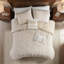Ensemble d'édredon en fil de coton 3 pièces pour lit double / grand