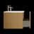 Modern Wall Mounted Bathroom Vanity With Sink