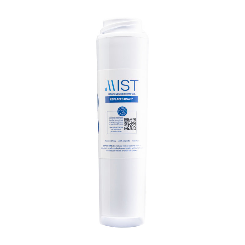 Mist GSWF Replacement Refrigerator Water Filter Compatible GE Models: GSWFDS, 100749-C, 100810/A