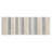 Woven Texture Stripe Bath Rug Grey 22X58"