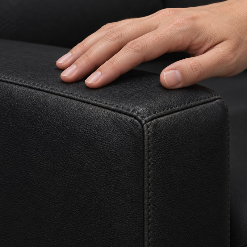 Montecito Statement 100% Top Grain Leather Swivel Chair, Made to Order, Berkshire Onyx