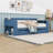 Wood Daybed with Removable Desk, Storage Drawers and Shelves-898254806-898254802