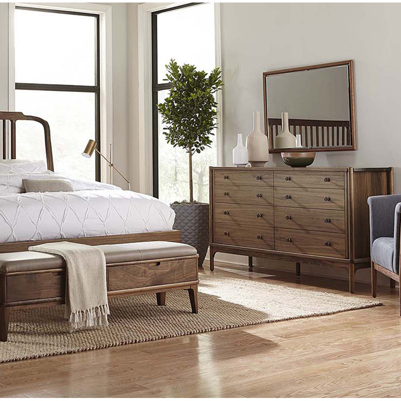 Walnut Grove Flat Wall Mirror