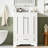 24'' Bathroom Vanity With Ceramic Sink Combo, Modern Freestanding Storage Cabinet  With Silver Handles,  Soft Closing Doors, Bathroom Storage-816680566