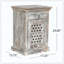 Table de chevet en bois avec 1 tiroir et 1 porte, comprenant un tiroir et une armoire pour le rangement
