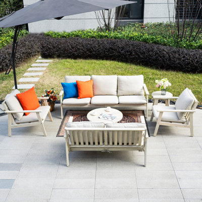 Acacia 7 - Person Patio Conversation Sets With Cushions