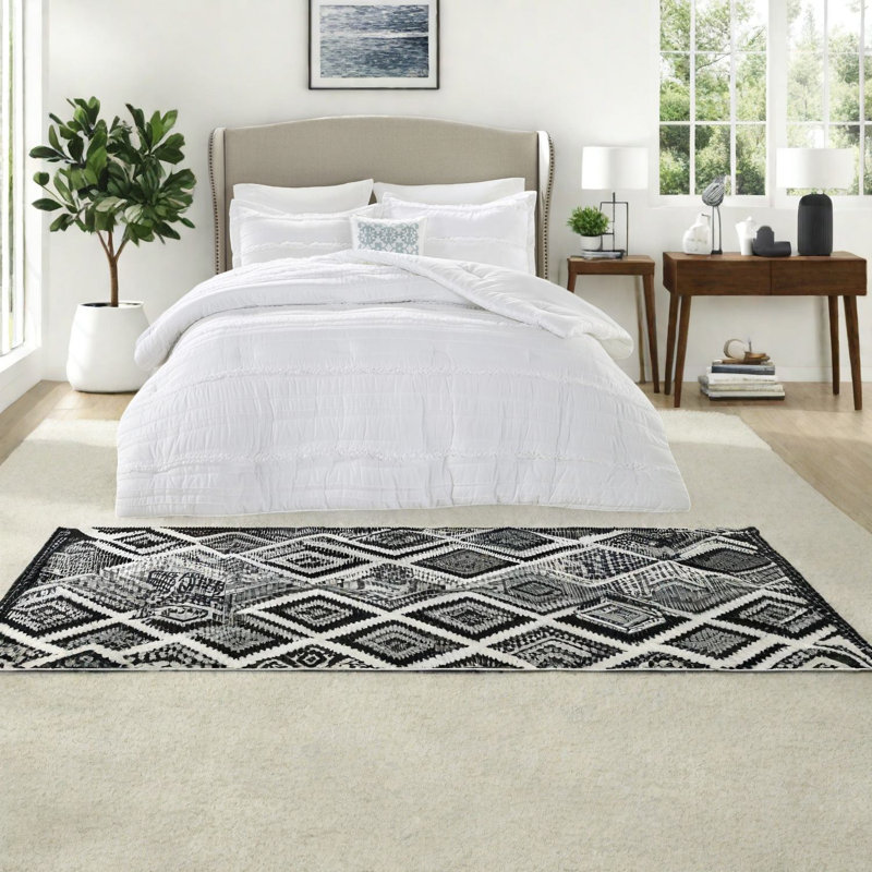 Elegant 5-piece Microfiber Bedding Sets, Ruffled Design, Perfect For Home