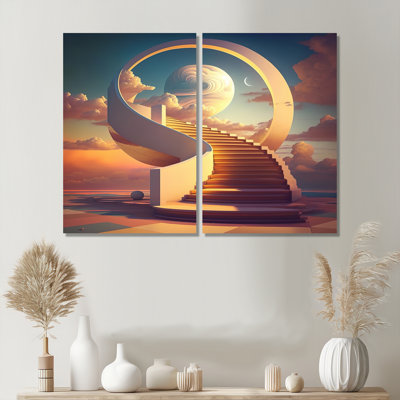 «Stairs To Heaven II», impression de paysage religieux