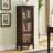 Nut-Brown Solid Wood Display Cases