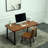 Walnut Rectangular Solid Wood Writing desk-1193662305