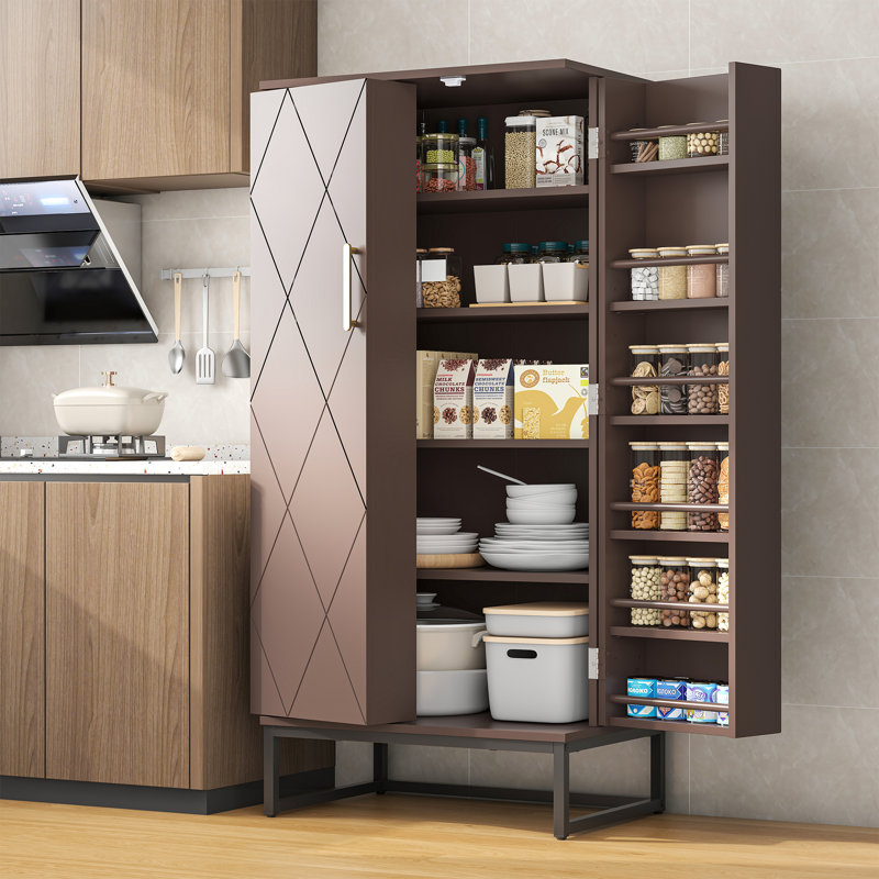 Lisbed 51'' Kitchen Pantry, Brown