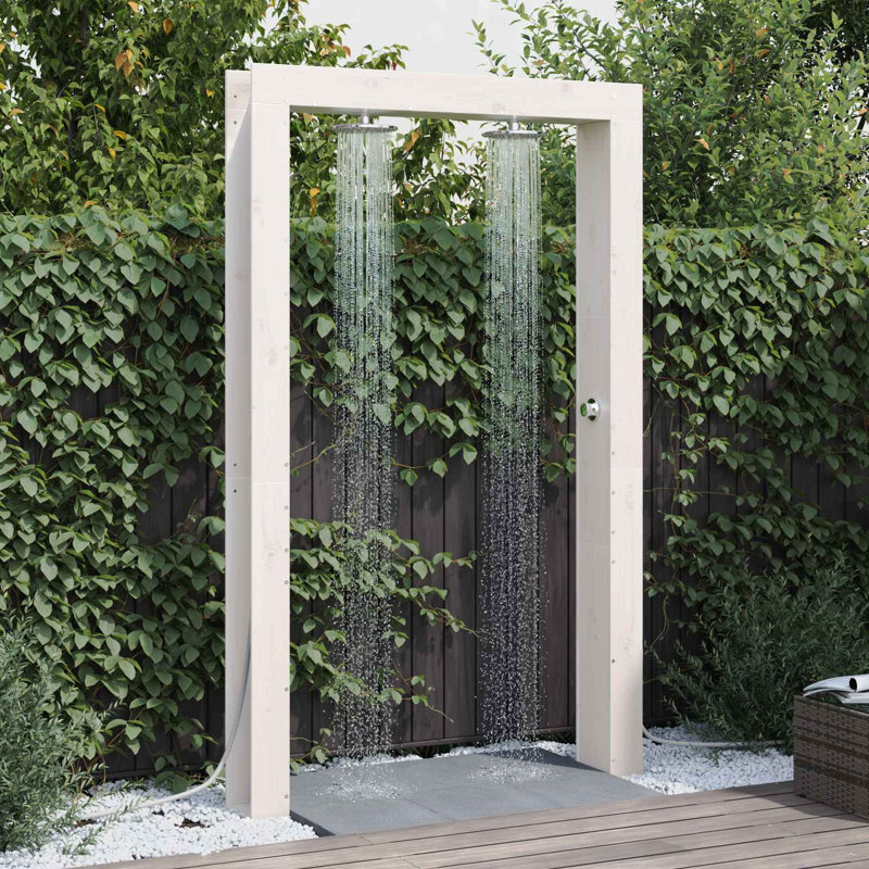 Outdoor Shower and Footwash Spout, White Oak