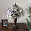 Lampe de table de style Haiff Tiffany, pie, cerisier en fleurs, ampoules DEL incluses, l 16 po x P 16 po