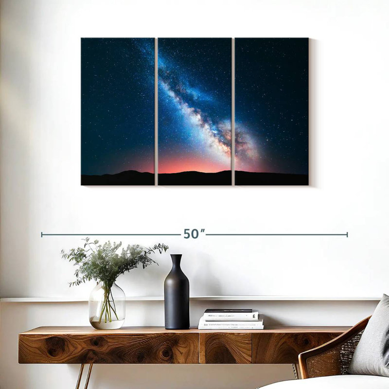 Oberle Milky Way Over Mountainscape, 24" H x 38" W