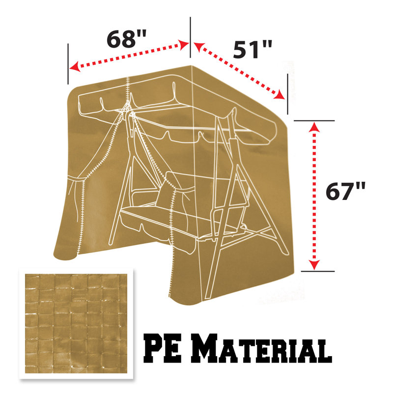 Outdoor Swing Seat Cover, Tan
