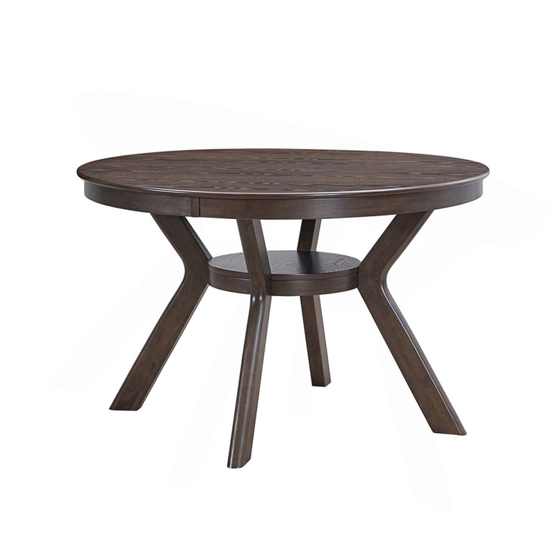 Table de salle à manger moderne 47,24 "pour 4 à 6 personnes, Brun