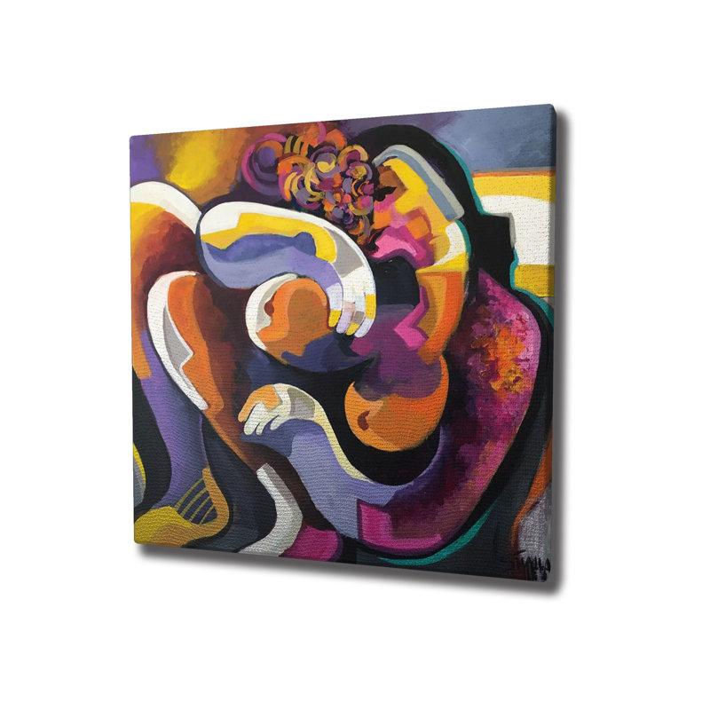 Stunning Decorative Canvas Painting, 17.7 x 17.7 inches | 50% Cotton / 50% Polyester, Digital Printing on High-Quality Canvas | Elegant Wooden Frame, 0.8 x 1.2 inches | Perfect for Home Decor & Art Enthusiasts