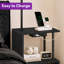 163 H cm Powder Coated Tray Table Floor Lamp-382106437