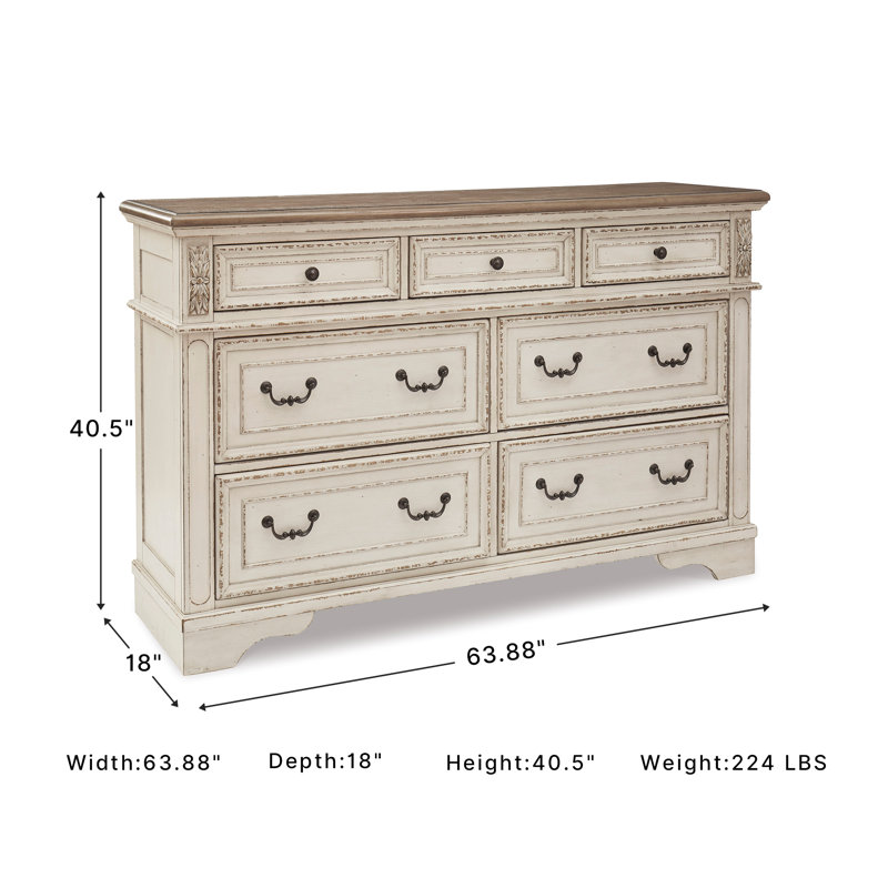 Eridani 7 Drawer Double Dresser