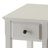 Rectangular White Accent Table - Solid Wood For Long-lasting Use And Storage With Texture Adding Depth Interest To Your Space-671955430