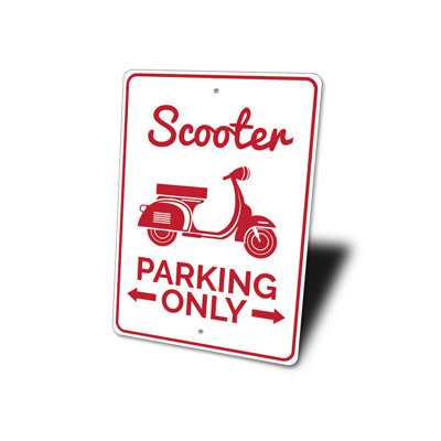 Enseigne de scooter en aluminium