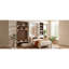 Lit escamotable avec armoire de rangement, tablettes ouvertes et port USB, grand canapé à l'avant, panneau imprimé paysage de montagne, lit mural peu encombrant pour chambre à coucher, chambre d'amis et appartement-2022634923