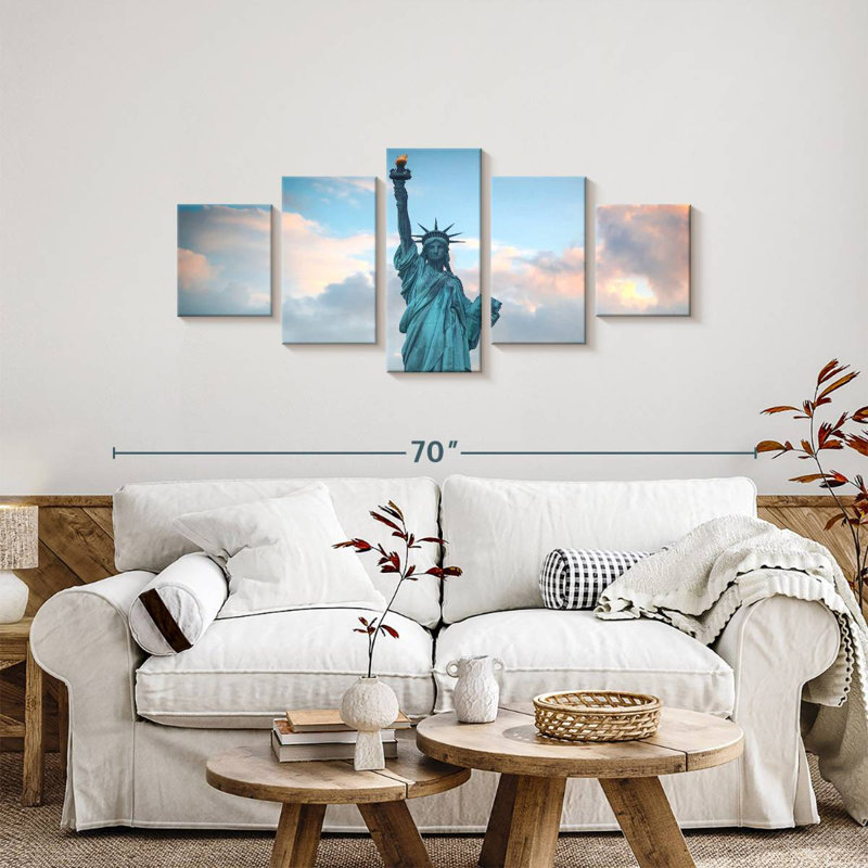 Senne Lady Liberty Monument, H 24 po x l 55 po
