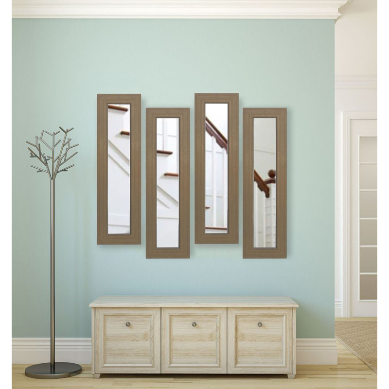 Niami Flat Wall Mirror, 29" H x 15" W