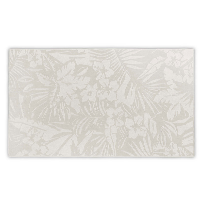 100% Cotton Fouta Beach Towel, Cream Color, 39.4 x 70.9 Inches | Lightweight 8.5 oz/sq yd | Soft, Absorbent, Quick Drying | Perfect for Beach, Pool, Spa | Easy Care – Machine Washable, Low Temp Tumble Dry