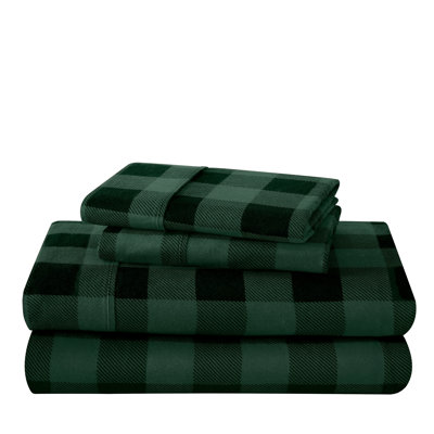 Flannel Plaid Sheet Set