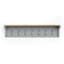 7 - Hook Wall Mounted Coat Rack in Grey