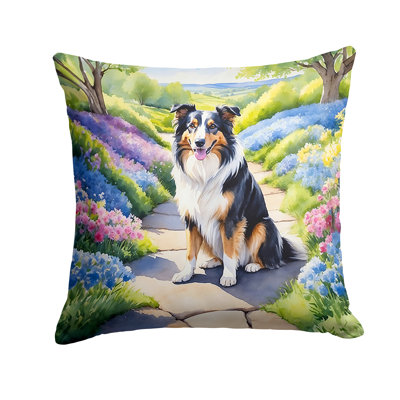 Spring Path Outdoor Throw Pillow