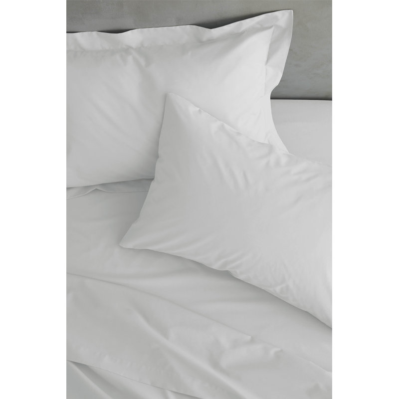 Easy Iron Percale Extra Deep Fitted Sheet, Kingsize (5'), White
