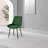 Edzard Industrial Style Wood Effect Dining Table Set with 4 Luxury Velvet Upholstered Dining Chairs-1067361413