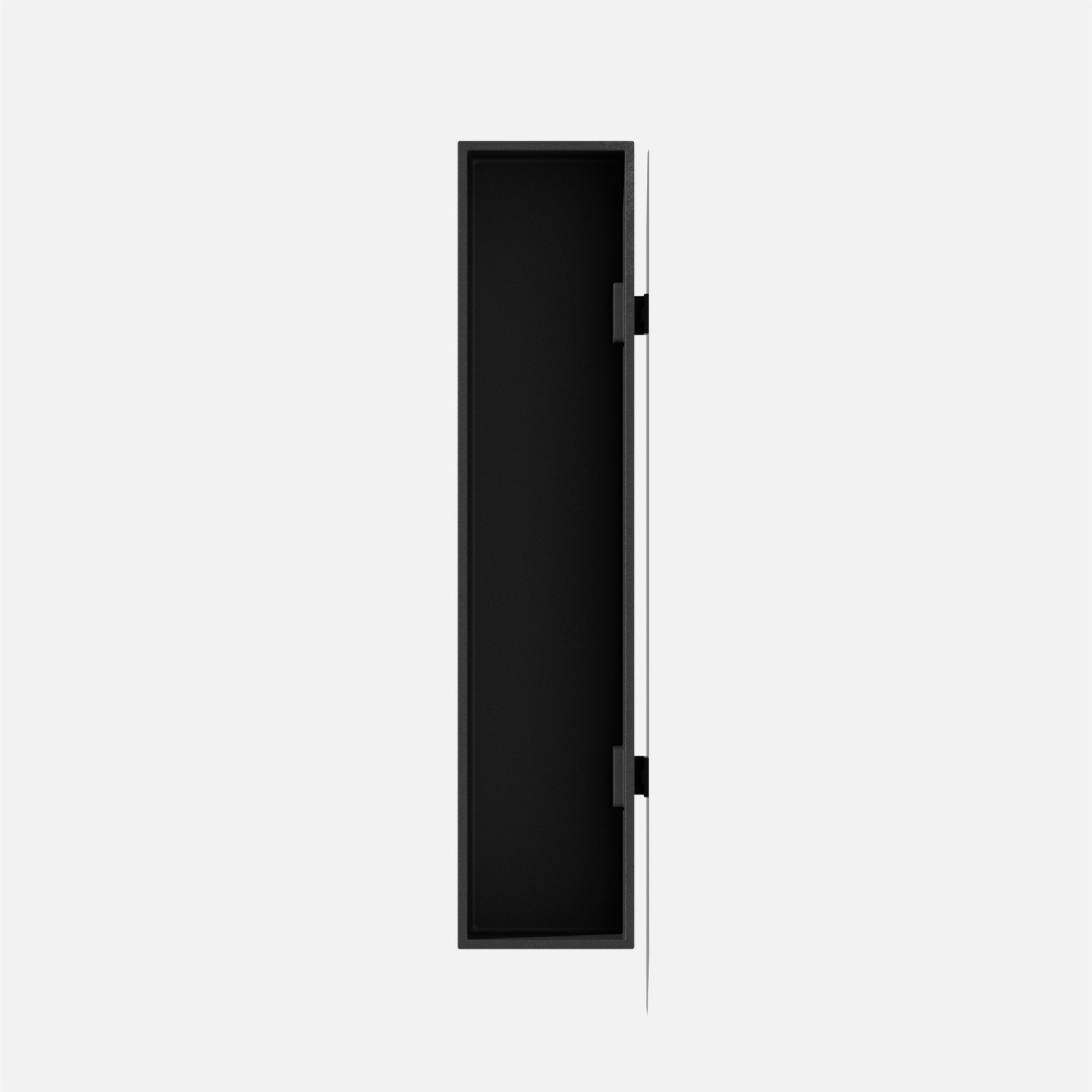 Geo Series Plastic Trough Hanging Planter, Black, 3'' H x 16'' W x 3.5'' D, 2