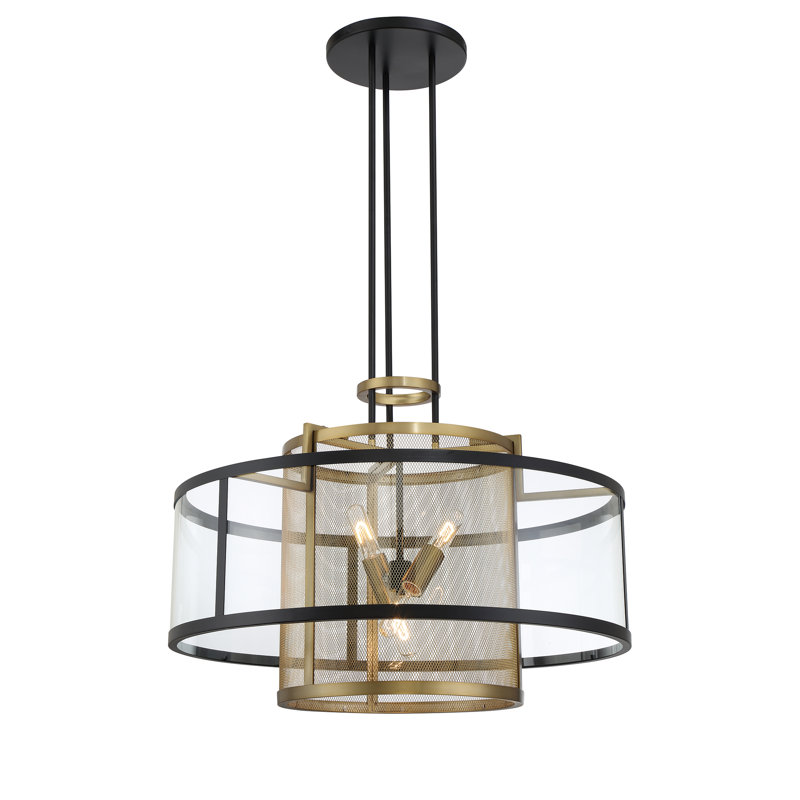 Luminaire suspendu 4 lumières DEL